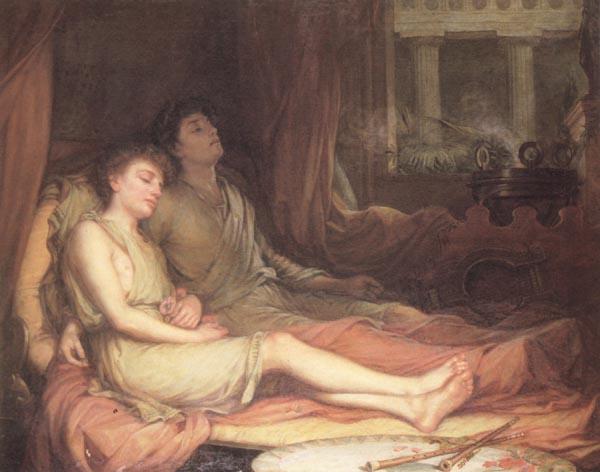 John William Waterhouse Sleep and his Half-Brother France oil painting art